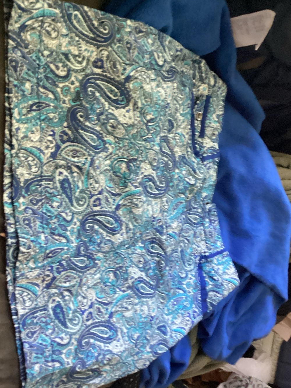 Blue Paisley Mini Skirt - Versatile Printed Summer Skirt